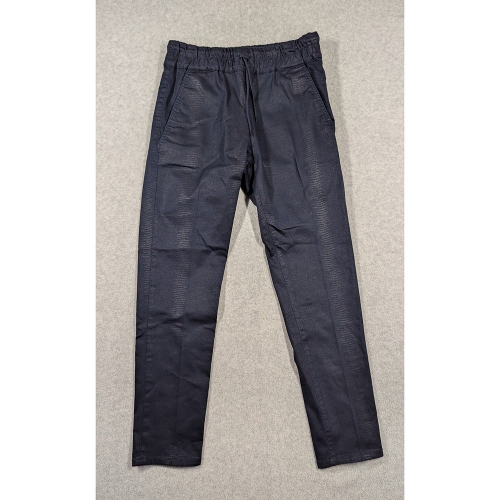 Bevy Flog‎ Women Pants Size 29 Shely Black Snake Python Tapered Slim Fit